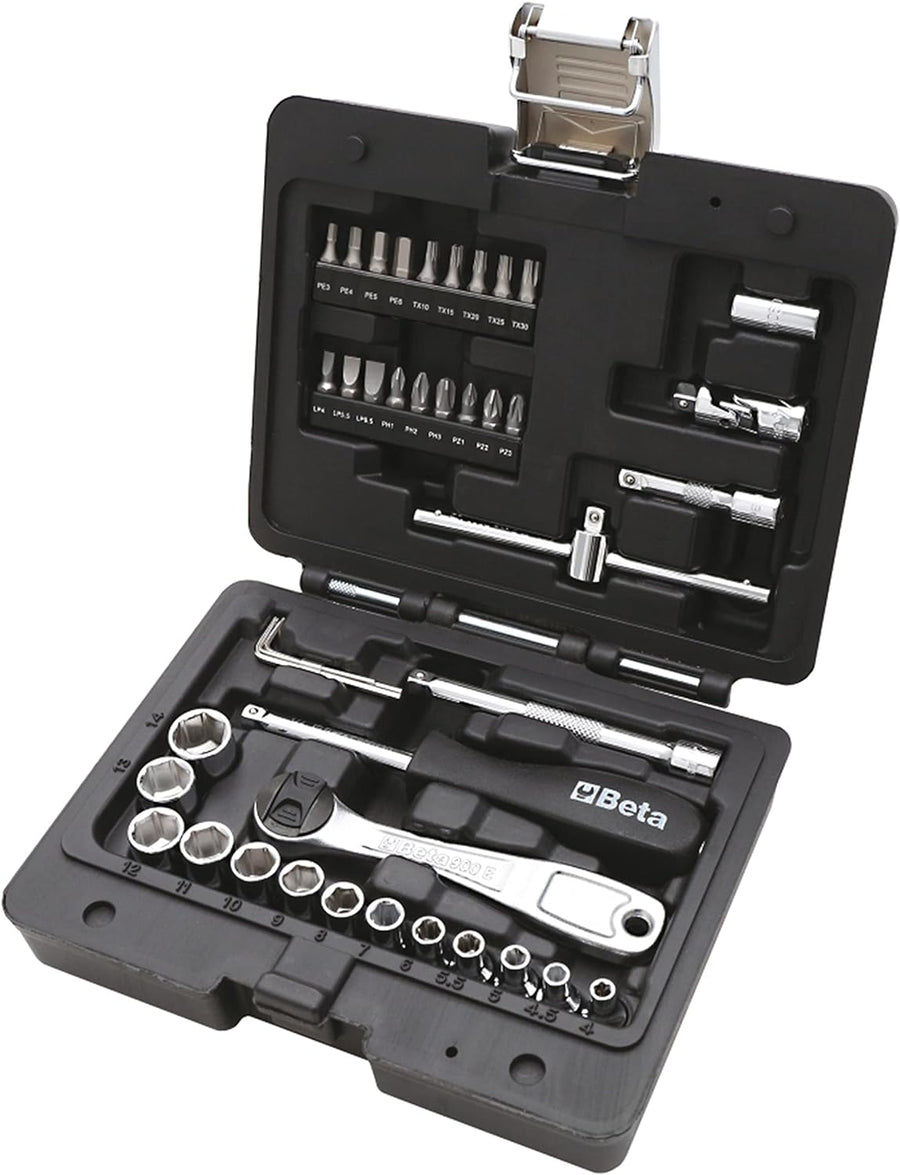 Set chiavi a bussola 1/4 Beta con inserti per avvitatore in valigetta
