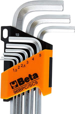 Set chiavi esagonali Beta 9 pezzi con misure assortite in supporto plastico