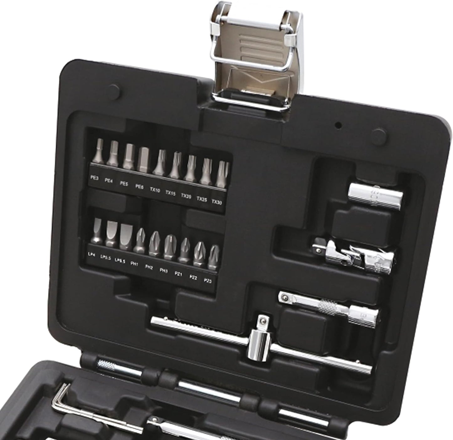 Valigetta set Beta con inserti e accessori per chiavi a bussola 1/4
