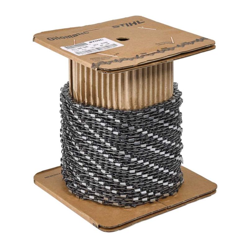 Bobina catena motosega STIHL 3/8 spessore 1,6 mm su rocchetto in cartone