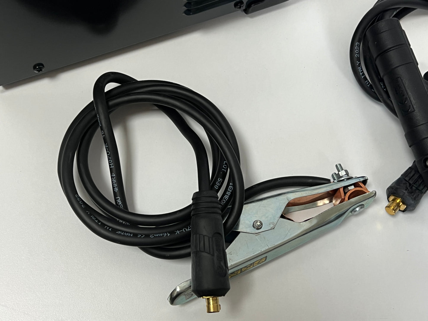 Cavo massa con pinza e connettori per saldatrice ad inverter MMA Beta 1860BH 120A