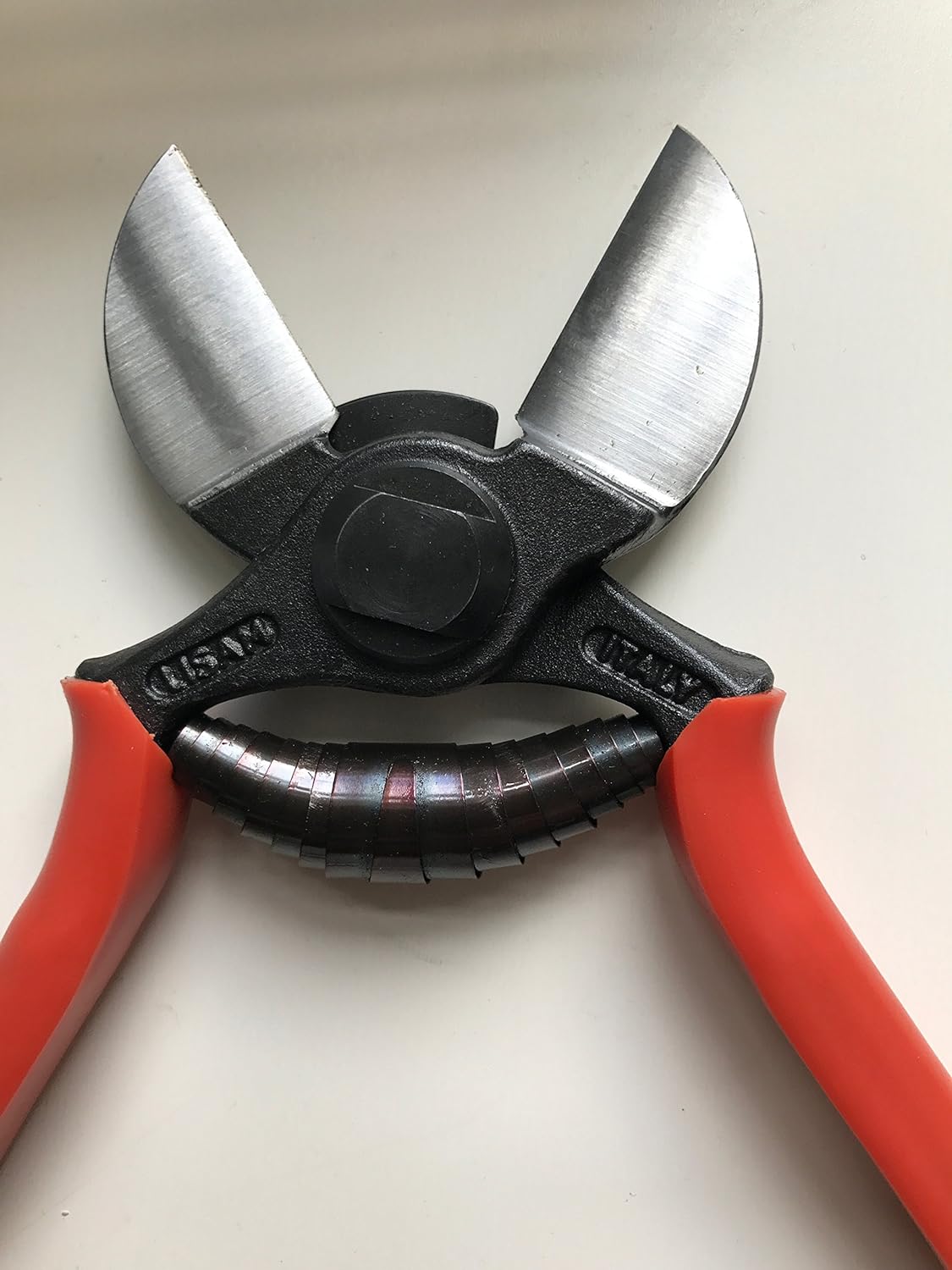 Cesoie da giardino Lisam con lame in acciaio inox e manici rossi