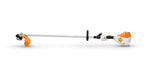 Decespugliatore a batteria STIHL FSA 120 R vista laterale, tagliabordi professionale per giardinaggio e manutenzione del verde