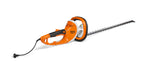Dettaglio tagliasiepi elettrico Stihl HSE 71 con lama tagliata al laser e impugnatura