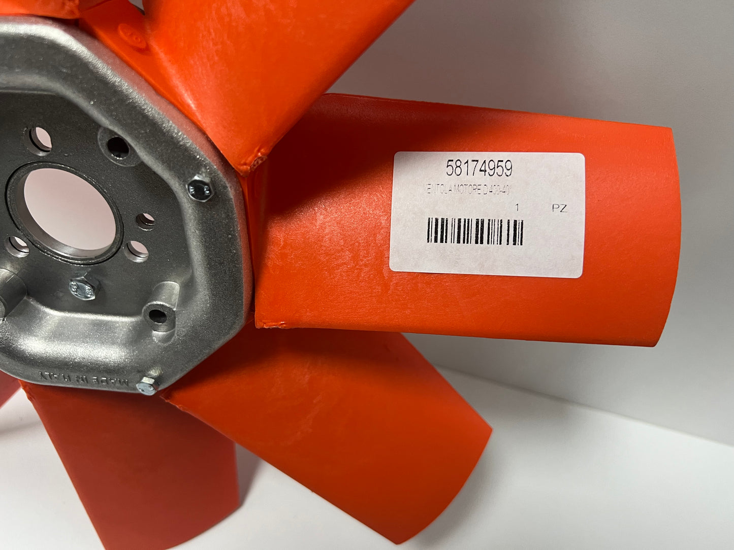 Etichetta codice 58174959 su ventola BCS diametro 400 mm