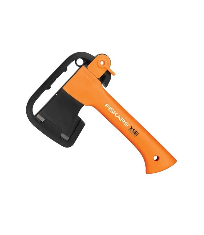 Ascia da taglio Fiskars X5 XXS compatta con clip da cintura