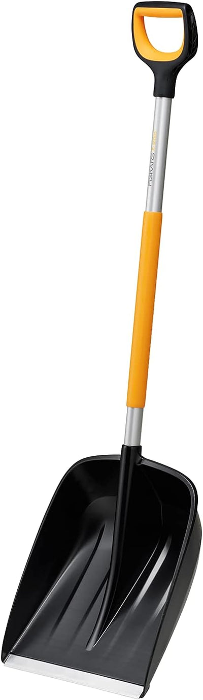 Pala da neve Fiskars X-Series 1057177 in alluminio e polimero nero arancione