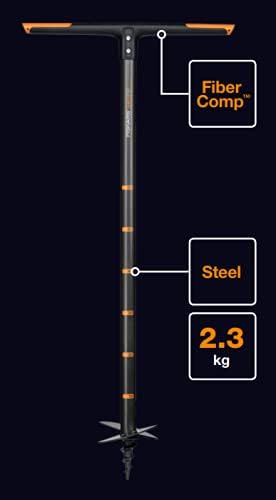 Dettaglio spirale e lame della trivella manuale Fiskars QuikDrill