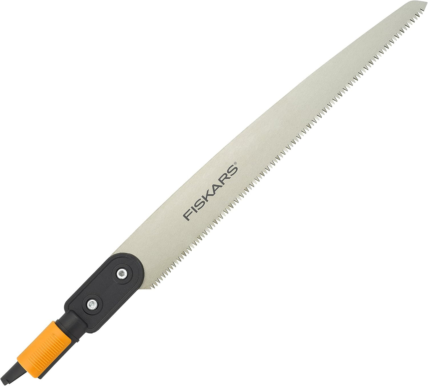 Seghetto dritto Fiskars QuikFit 52 cm con lama e attacco rapido nero e arancione