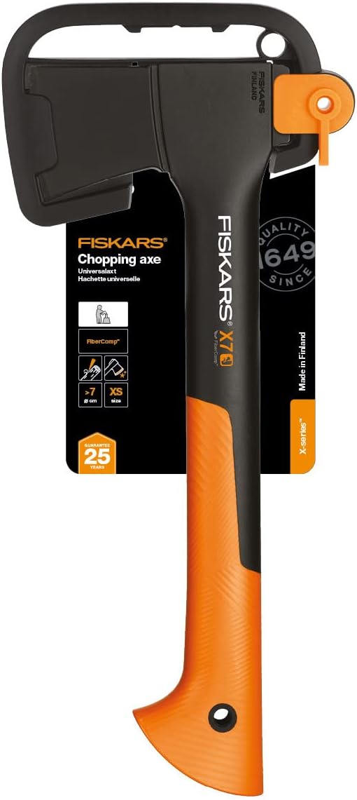 Ascia da taglio Fiskars X7 XS con manico FiberComp