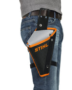 Fondina STIHL per GTA 26 vista posteriore con pannello rinforzato e attacco cintura