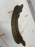 Ganascia freni Caron con ferodo esterno e punti di fissaggio per motoagricola serie 100 200 300 500