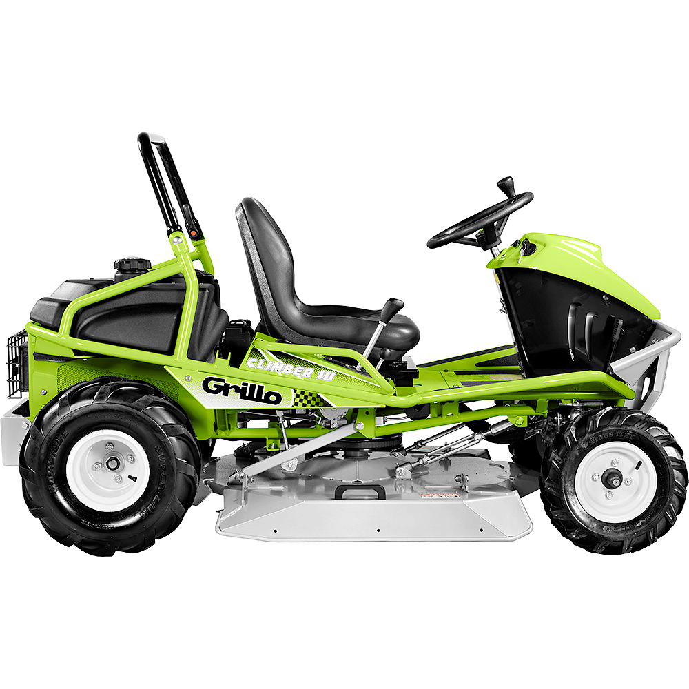 Grillo Climber 10 AWD 22 trattorino trinciaerba idrostatico vista laterale profilo
