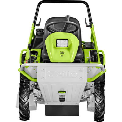 Trattorino trinciaerba Grillo Climber 10 AWD 22 vista frontale con roll bar