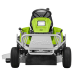 Grillo MD 15 trattorino rasaerba vista frontale con fanale anteriore