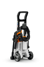 Idropulitrice Stihl RE 90 vista posteriore con organizzazione del tubo e cavo