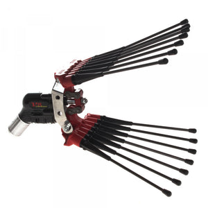 Lisam V8 Carbon abbacchiatore pneumatico scuotiolive con pettini a ventaglio e astine in carbonio
