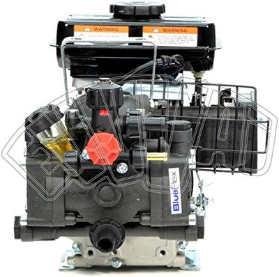 Motopompa a scoppio 2,5 HP con gruppo pompa e struttura di supporto