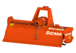 Fresatrice Sicma BH 120 vista posteriore dettaglio cofano e trasmissione laterale