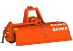 Fresatrice Sicma BH 120 fresa fissa vista posteriore con cofano e attacco a 3 punti