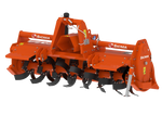 Fresatrice Sicma CS 145 vista frontale con rotore e zappe per lavorazione del terreno