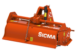 Fresatrice Sicma CS 145 vista posteriore con struttura compatta e gruppo trasmissione