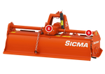 Fresatrice fissa Sicma RC 145 dettaglio riduttore SICMA e traversa di rinforzo