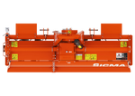Fresatrice fissa Sicma RC 145 vista dall'alto con telaio e attacco a 3 punti