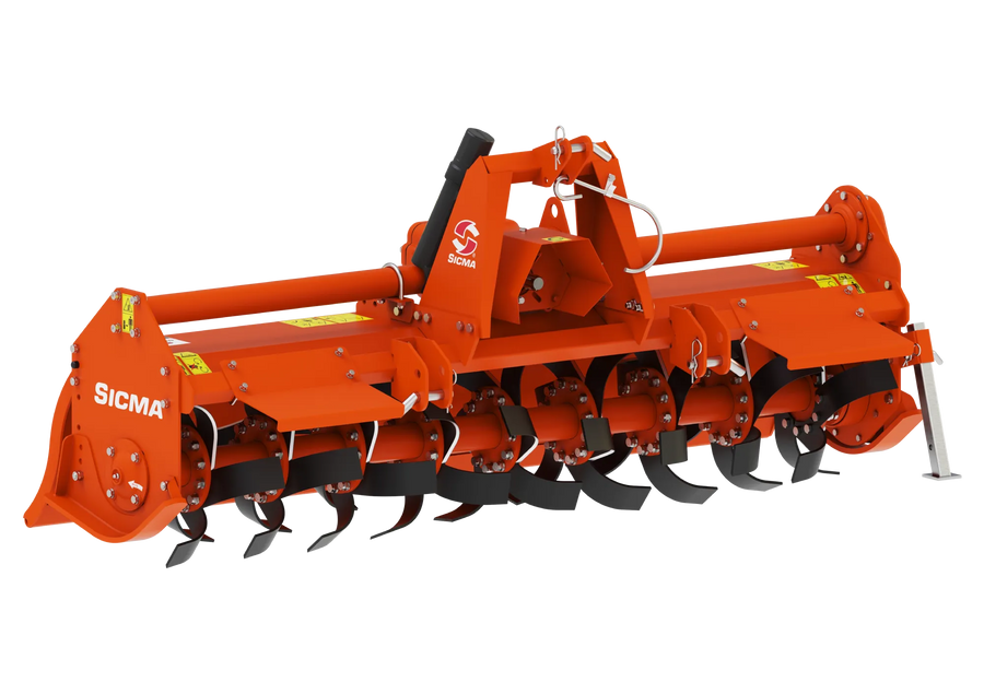 Fresatrice fissa Sicma RC 145 vista frontale larghezza di lavoro 145 cm