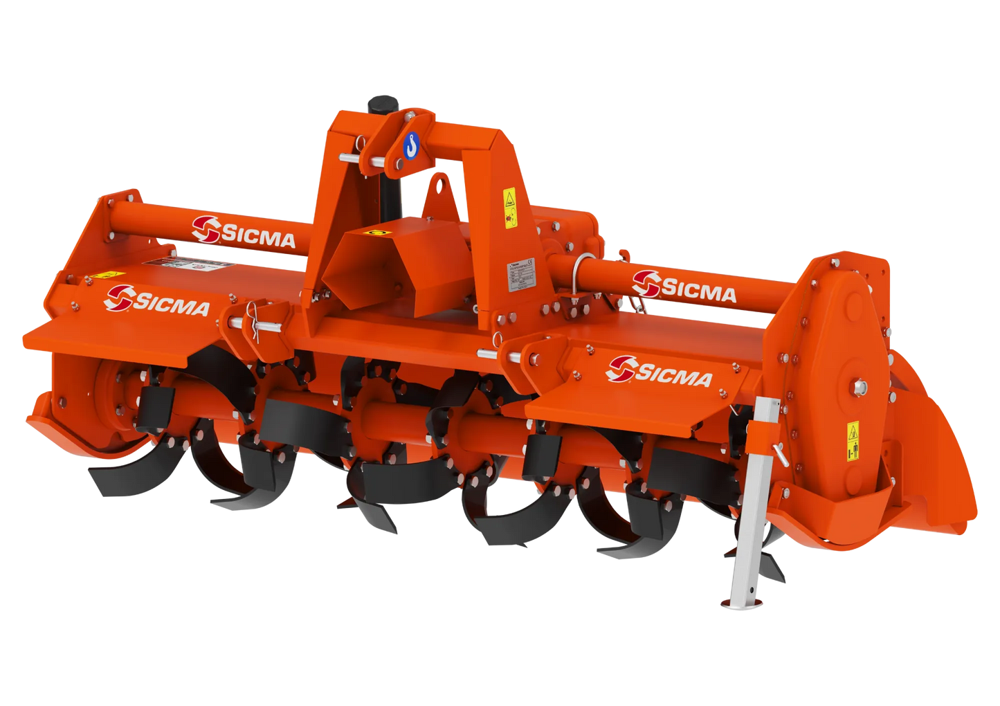 Rotore con zappe rivolte verso l’esterno su fresatrice Sicma RD 160