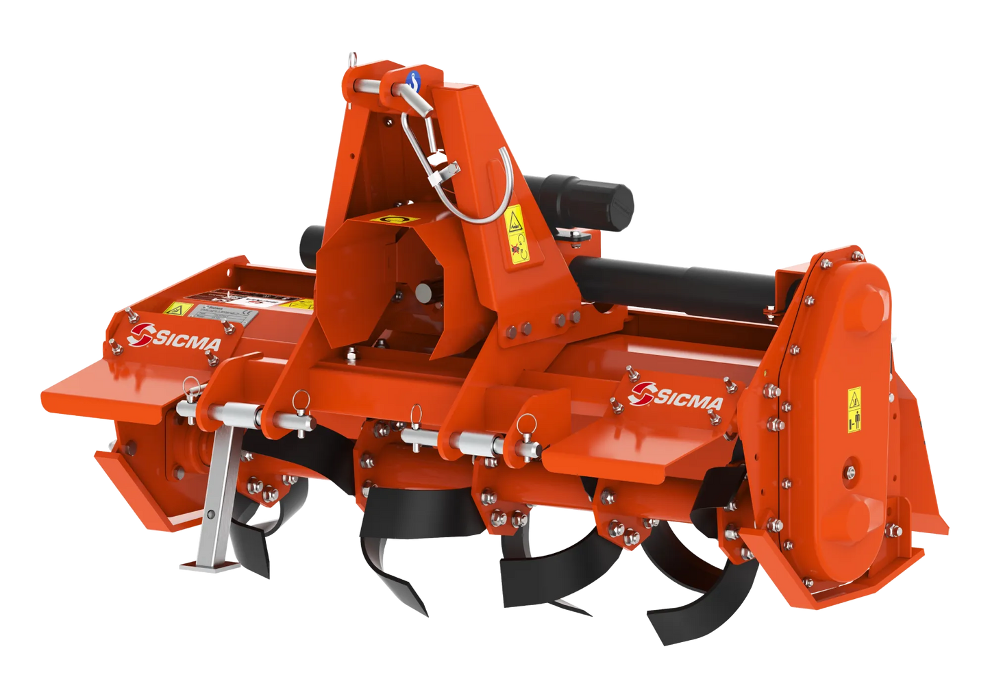 Fresatrice Sicma SA 125 con attacco a 3 punti e rotore con zappe tipo 4