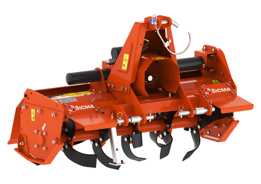 Fresatrice Sicma SA 125 spostabile leggera per trattori 10-20 HP vista frontale