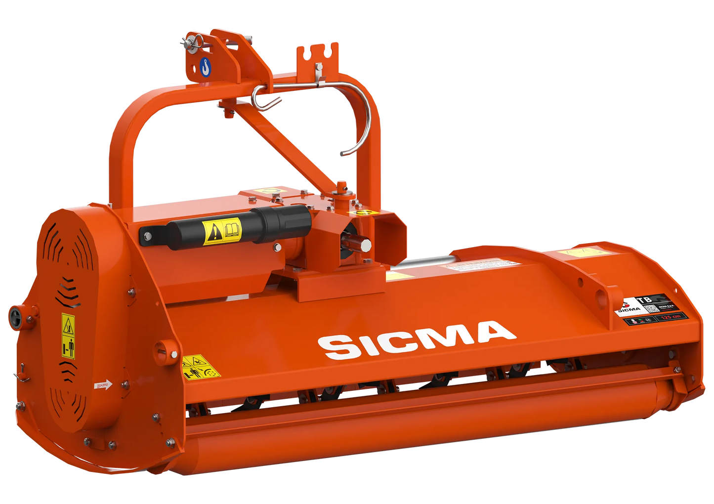 Trinciatrice a mazze Sicma TB 140 con trasmissione a cinghie trapezoidali