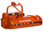 Trinciatrice a mazze Sicma TB 140 con trasmissione a cinghie trapezoidali