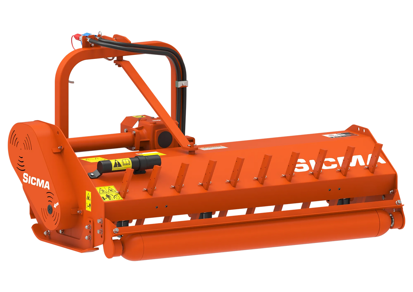 Trinciatutto Sicma SL 155 lato trasmissione a cinghie trapezoidali