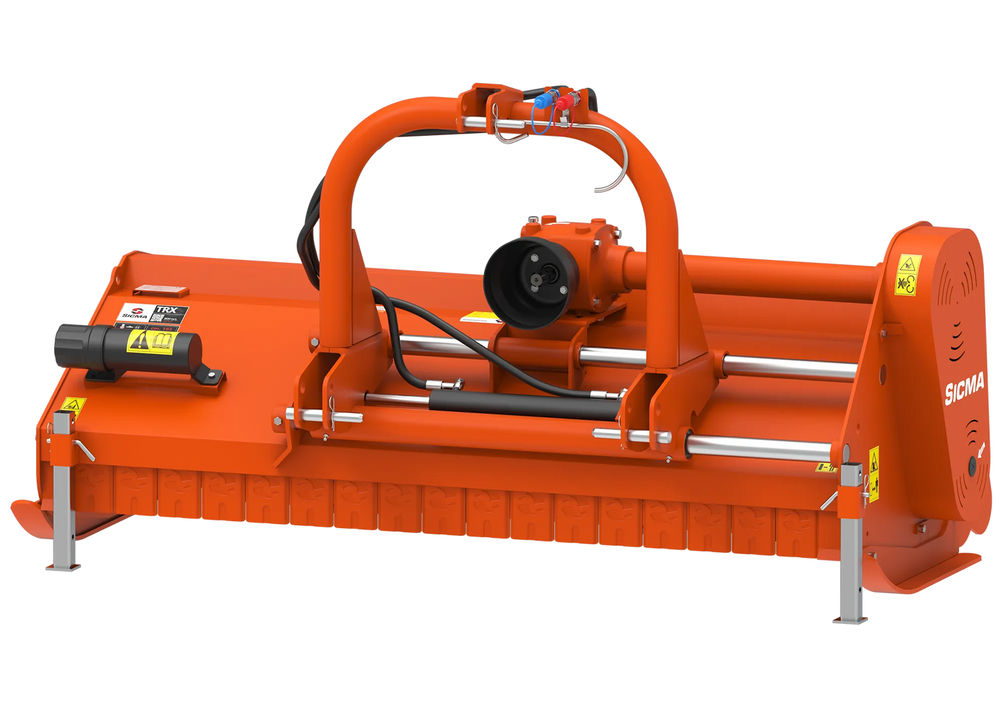 Trinciatutto spostabile Sicma TRX 200 vista anteriore con bandella di protezione