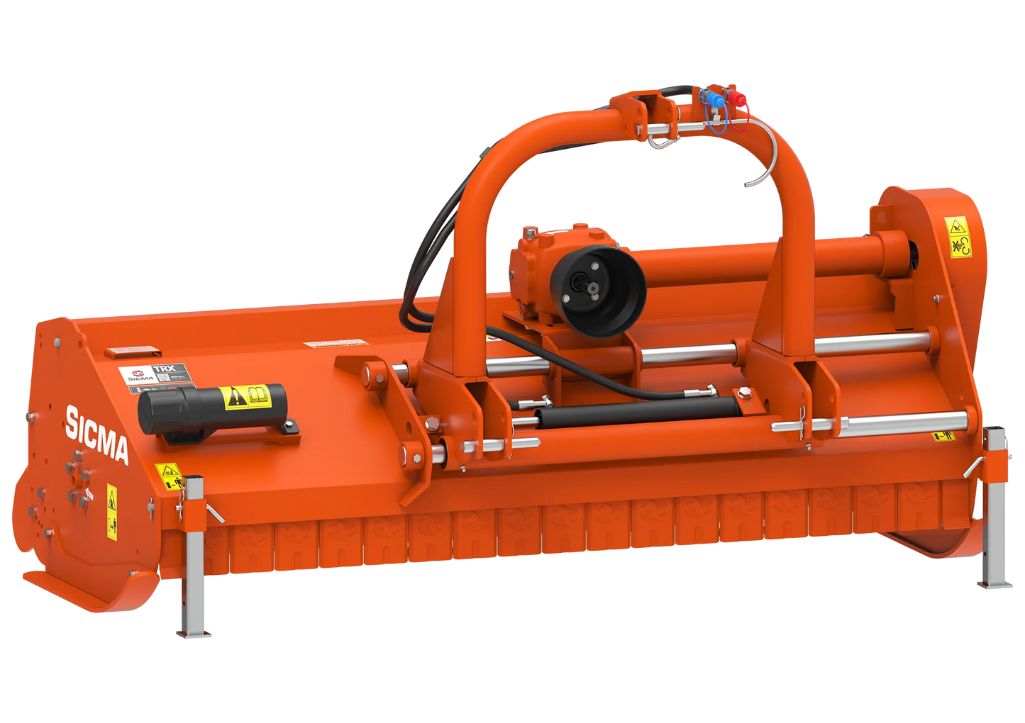Trinciatutto spostabile Sicma TRX 200 vista anteriore con telaio scatolato