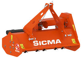 Trinciatutto Sicma TA 125 con attacco a 3 punti e scocca arancione