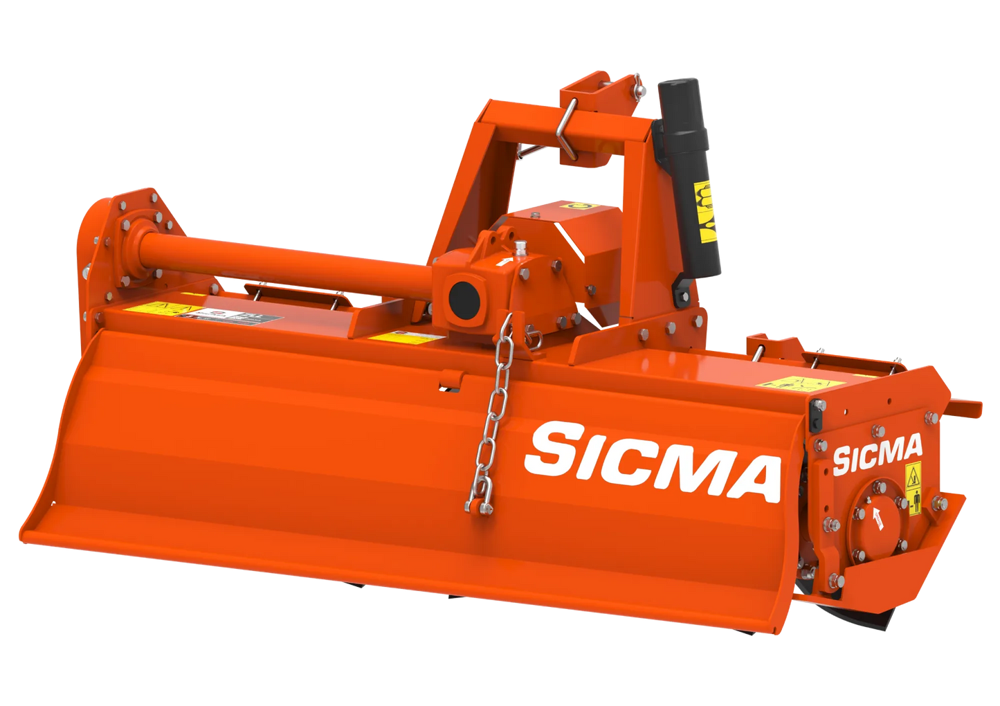Fresatrice agricola Sicma ZLL 130 per orti e serre vista laterale