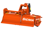 Fresatrice agricola Sicma ZLL 130 per orti e serre vista laterale