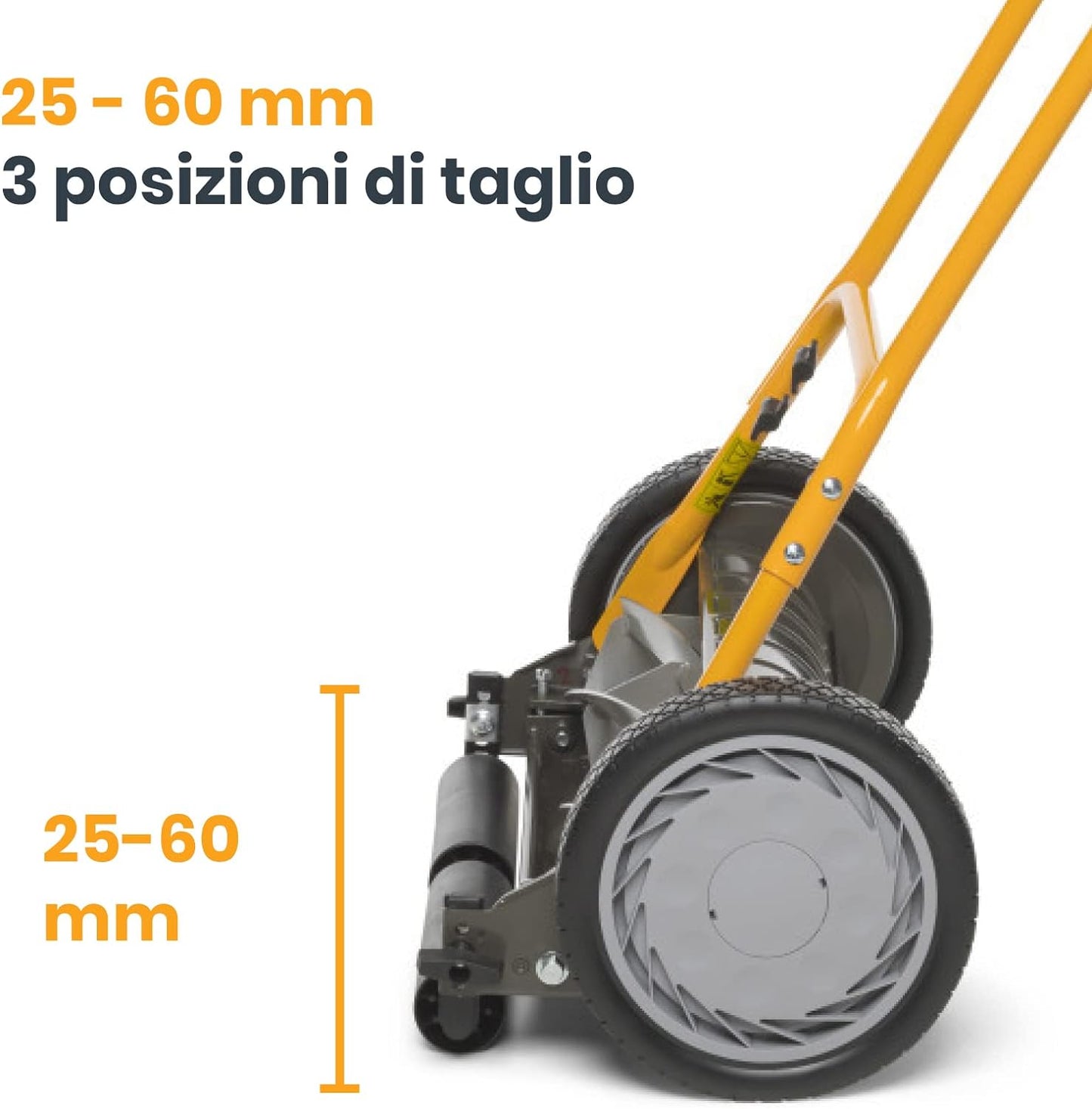 Stiga SCM 240 R struttura elicoidale con 5 lame per taglio netto dell'erba