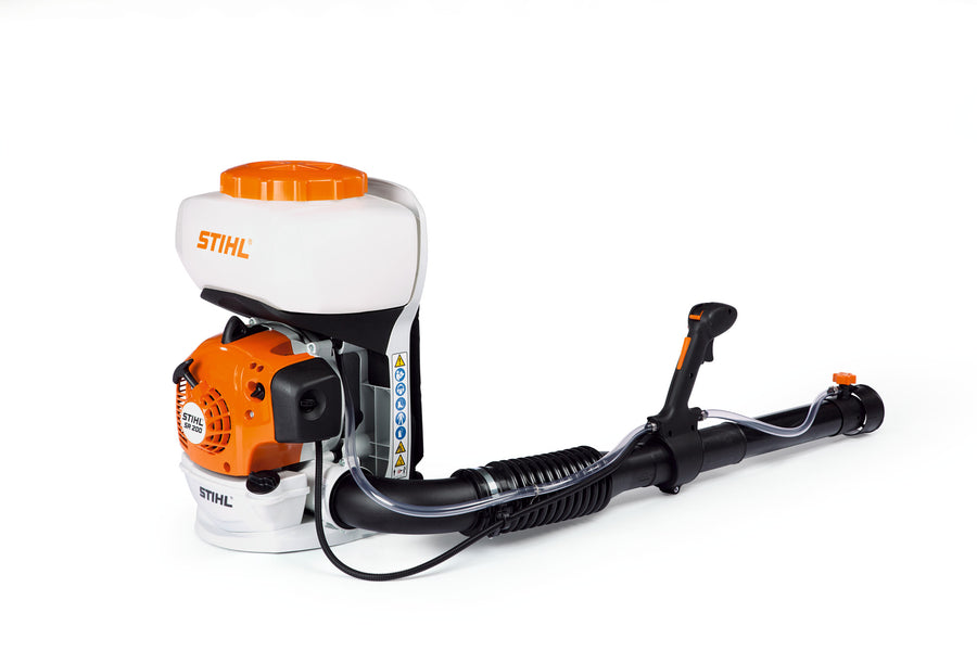 Atomizzatore STIHL SR 200 compatto con serbatoio e tubo di nebulizzazione