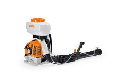 Atomizzatore a zaino STIHL SR 450 con serbatoio da 14 litri e tubo di nebulizzazione