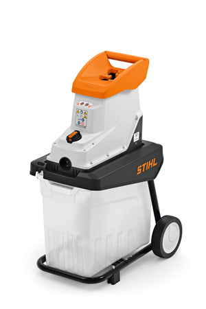 Biotrituratore elettrico Stihl GHE 135 L con contenitore integrato e telaio su ruote