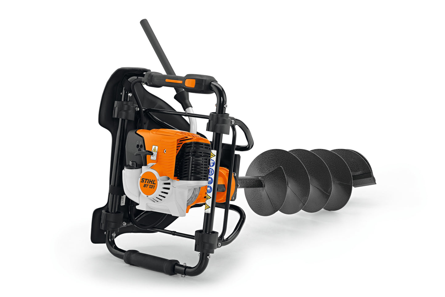 Trivella a scoppio STIHL BT 131 con motore 4-MIX e punta per fori nel terreno