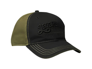 Cappellino Stihl Legendary Performance bicolore oliv nero in cotone con scritta ricamata e chiusura regolabile