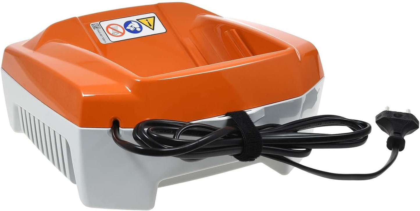 Caricabatterie Stihl AL 301/AL 300, vista laterale con cavo di alimentazione
