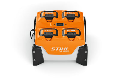 Caricabatterie multiplo STIHL AL 301-4 per 4 batterie AP/AR L vista frontale