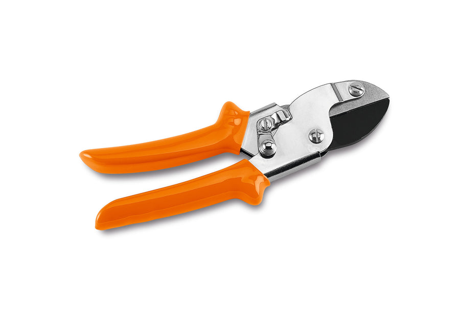 Cesoia da potatura Stihl Amboss PG 25 con manici arancioni e testa di taglio a incudine