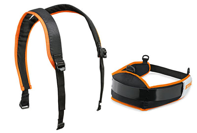 Cintura con tracolla Stihl ergonomica per alloggiare batterie agli ioni di litio